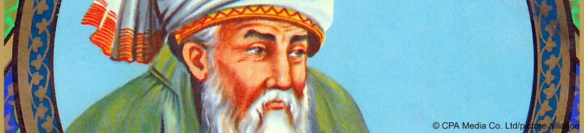 Der persiche Dichter Rumi starb am 17. September 1273. Heute, nach 750 Jahren sind seine Gedichte und Werke immer noch bekannt. Der persiche Dichter Rumi.
